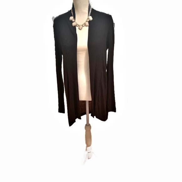 Ava black long cardigan sweater size xl - Picture 1 of 8
